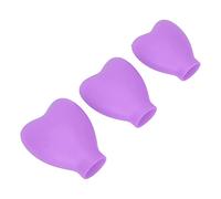 TOPINCN Reusable Make -up Protectors Who Are Covered with Flexible Silicone Trips for Girls At Home, 3PCs (Purple)