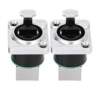 TOPINCN RJ45 Angled Connector Durable Fire Retardant Insulator Material for Aviation Plug - 2Pcs Perfect Replacement Easy to Use for Aviation Professionals