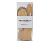 TOPINCN Round Bristle Massage Comb Set for Hair Treatment, Wide Range of People, Phyllostachys Pubescens, 6pcs