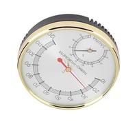 TOPINCN Sauna Room Metal Dial Indoor Thermometer Hygrometer for High Precision Temperature and Humidity Monitoring, Suitable for Modern Home Decoration and Sauna Rooms