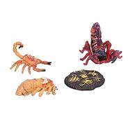 TOPINCN Scorpion Life Cycle Kit Educational Life Stages Toy Set for Kids with Plastic Figurines for Nature Lessons and Home Decor Suitable Age 3+ Years (Scorpion growth cycle 1)
