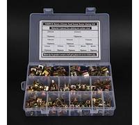 TOPINCN Sealing Hose Clamps Spring Flexible Fuel Pipe Carbon Steel 100Pcs 6-22mm, Adjustable Hose Clamp/Holder Clamps for Water, Oil, and Steam Applications