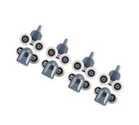 TOPINCN Shower Door Rollers 8 Pack Smooth Gliding Bottom Top Pulleys for Bathroom Enclosures, 5mm or 6mm Glass Doors (Two Wheels)