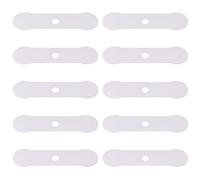 TOPINCN Silent Oil-Free Valve Plate Aluminum Replacement Kit, 10Pcs Air Compressor Accessories for Stable Machine Operation, Suitable for Maintenance (Long Valve piece 14 * 50mm)