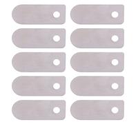 TOPINCN Silent Oil-Free Valve Plate Aluminum Replacement Kit, 10Pcs Air Compressor Accessories for Stable Machine Operation, Suitable for Maintenance (Short Valve piece 13 * 33mm)