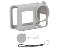 TOPINCN Silicone Case, Photography Device Full Body Protective Cover, Lens Protection, Gray Color Cam Defensive Case Fit with Scratch Proof Design for Osmo Action 3 4 5 Pro Camera