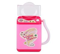 TOPINCN Simulation Electric Brush Washing Machine Mini Make Up Brush Cleaner for Dehydration, One Button Operation & Automatic Power Off, Portable Red/Rose Red Plastic 10 X 8 X 11cm Size, Ideal for
