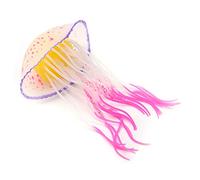 TOPINCN Simulation Silicone Artificial Fish Tank Ornament for Relaxing Aquatic Atmosphere Red Aquarium Decoration (Red)