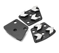 TOPINCN Smooth Surface Trapezoid Grinder 16# Black Low Noise 3Pcs for Excellent Grinding Performance