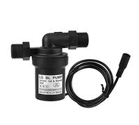 TOPINCN Solar High Temperature DC 12V 10W Brushless Water Heater Hot Circulation Pump Submersible Low Noise 1/2 Thread