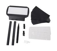 TOPINCN Solar Light House Sign 3 Colors LED Address Light with 360 Degree Rotatable Design and IP65 for Garden Yards Homes Outdoor