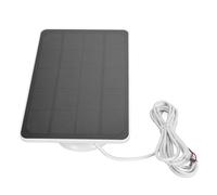 TOPINCN Solar Panel Charger for Camera 10W Electricity for Doorbell 2 3+, Easy to Install, Suitable for the Terrace Application, Monocrystalline Silica Material (CSP4W-U-W)