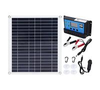 TOPINCN Solar Panel Kit, 20W Solar Panel Portable Foldable Solar Charger Kit 100W Photovoltaic, 100A Charge Controller Mobile Phone Outdoor Car RV Marine Boat Off Grid System