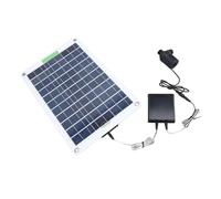 TOPINCN Solar Water Pump Kit 100W Monocrystalline Silicon Solar Panel with Energy Storage Box for Outdoor Garden Pond Fountain Bird Bath