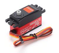 TOPINCN SPG3414LV 14KG High Torque Metal Gear Servo for 1:10 RC Car, Low Noise Operation, Long Servo Life, Red, 1.6 X 0.8 X .1in