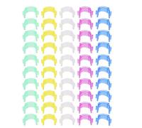 TOPINCN Spool Clips Spool Huggers 5 Colors Fixed Storage Clip Holder Bobbin Clips 50Pcs Bobbin Holder Collection Clip Bobbin Thread Buddies Bobbins