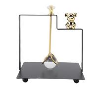 TOPINCN Square Metal Napkin Dispenser Napkin Holder for Table Table Holder Dinner with Lift Handle Design for Home Kitchen Restaurant Hotel (Black)