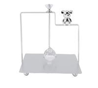 TOPINCN Square Metal Napkin Dispenser Napkin Holder for Table Table Holder Dinner with Lift Handle Design for Home Kitchen Restaurant Hotel (Silver)