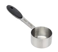 TOPINCN Stainless Steel Coffee Measuring Scoop 30ml with Comfortable Silica Gel Handle for Kitchen and Bar, Ideal for Tea and Coffee