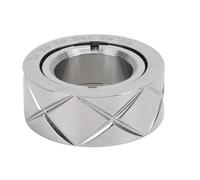 TOPINCN Stainless Steel Fingertip Anxiety Ring, Handheld Fingertip Trinket, Stress Relief Fidget Circlet, Rotating Flicking Rings for Office Home Travel Executive