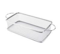 TOPINCN Stainless Steel Fry Basket Multi-Function Mesh Frying Basket with Handles Kitchen Colander Strainer(27 * 12 * 6)