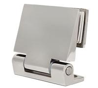 TOPINCN Stainless Steel Inclined Single Side Hinge, Rust Resistant Bathroom Glass Door Hinge