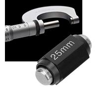 TOPINCN Stainless Steel Outside Micrometer Standard Caliper Calibration Rod Bar 25mm/50mm/75mm/100mm Measuring Range, for Calibrating Micrometers (25mm)