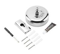 TOPINCN Stainless Steel Retractable Clothesline With Adjustable 2.8M Braided Nylon String Indoor Outdoor Drill Free/Drilling Laundry Clothes Drying Line