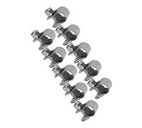 TOPINCN Stainless Steel Rustproof Hose Clamps Set for Air Water Fuel Silicone Hose, 10pcs Mini Pipe Clips Kit 6mm-20mm, Convenient Installation for Auto Repair Shop (7-9Mm)