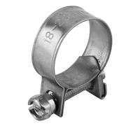 TOPINCN Stainless Steel Rustproof Hose Clamps Set for Air Water Fuel Silicone Hose, 10pcs Mini Pipe Clips Kit 6mm-20mm, Convenient Installation for Auto Repair Shop (18-20Mm)