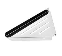 TOPINCN Stainless Steel Shower Corner Shelf, Bathroom Corner Rack, Shower Storage Holder, Triangles Shelf Organizer with Hollow Design & Wall Mounted for Home Bathroom (Punched style)
