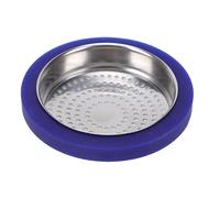 TOPINCN Stainless Steel Shower Screen with Silicone Steam Ring, 58mm Precision Screen Group Head Seal Gasket Compatible with E61 Coffee Machine, Prevents Steam Leaks