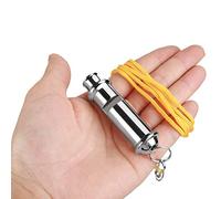 TOPINCN Stainless Steel Ultrasonic Whistle Durable Training Tool for Owners 7.9 X 2cm