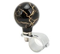 TOPINCN Steering Wheel Power Ball with Thunder Design Effortless Steering for Cars Trucks (Black)