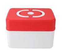 TOPINCN Storage Box Emergency Kit Organizer Supplies Container with Premium Sealing Lock for Kindergarten School Home (Red)