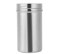 TOPINCN Storage Jar 304 Stainless Steel Sealed Storage Jar Portable Tea Coffee Beans Container (Large)