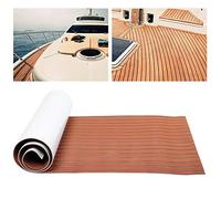 TOPINCN Synthetic Deck Sheet Boat Floor Mat- Material with Remarkable Non-Slip Effect for Boat Deck Accessory 90x240cm Light Brown+White (light brown+white)