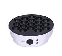 TOPINCN Takoyaki Maker Mini Octopus Electric Baking Pan Breakfast Machine Household Ball Small Balls Portable 18 Hole 220 Cooker Pancake Electric Fondue Pots (UK Plug)