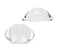 TOPINCN Thick 60mm Diameter Convex Glass Lens for Sunset Lamp Magnifier, Easy Installation LED Optics Lens for Telescopes