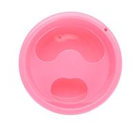 TOPINCN Thickened Polish Treatment False Nail Removal Bowl PVC Material Hand Wash Soak Bowl Manicure Tool Pink Color Groove Design for Comfortable Use 4.9 * 2.6inch