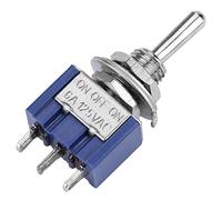 TOPINCN Toggle Switch 3 Pin On OFF On 10Pcs Mini SPDT 6A 125VAC for Automobile Industrial Control
