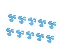 TOPINCN Toy 3 Blades 50mm Turning Propeller, ABS Propeller Replacement Kit for Car Models, 10Pcs (Blue)