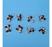 TOPINCN Transistor Assortment Kit Durable for Electronic Circuit Control for Broadband Amplification 40pcs 8 Types 7805 7809 7812 7815 7905 7912 7915 LM317 for Hobbyists