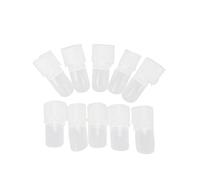 TOPINCN Transparent Nail Tips Shield Protector for 10 Fingernails, Easy to Use Manicure Tool for Smudge- Polishing, Suitable for Women and Girls, 10 Pcs/Set