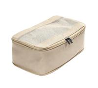 TOPINCN Travel Shoe Storage Bag Oxford Cloth Packing Cube 3D Bra Cup Shape Organizer with Reinforced Stitching for Travel Camping Dorm Home (No. 4 Coffee Color)