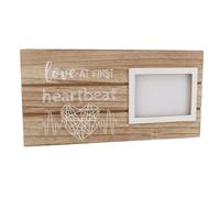 TOPINCN Ultrasound Picture Frame, Heartbeat Baby Sonogram Photo Frame with Jute Rope, Pregnancy Announcements Gender Reveal for Baby Shower Keepsake First Time New Mom and Dad, 11.8x5.9in