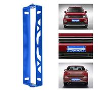 TOPINCN Universal Adjustable Racing License Plate Frame Lightweight for Polished Aluminum Holder (Blue)