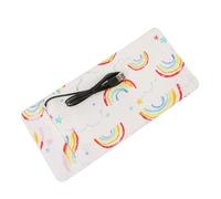 TOPINCN USB Baby Bottle Keep Warm Portable Milk Travel Cover Insulation for Infant Nutrition Cotton Spandex Mixed Material Solution for Parents on The Go (Rain Bow)