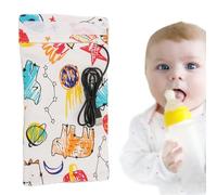 TOPINCN USB Baby Bottle Keep Warm Portable Milk Travel Cover Insulation for Infant Nutrition Cotton Spandex Mixed Material Solution for Parents on The Go (Type 6)