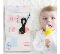 TOPINCN USB Baby Bottle Keep Warm Portable Milk Travel Cover Insulation for Infant Nutrition Cotton Spandex Mixed Material Solution for Parents on The Go (Cat)
